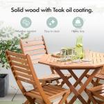 Hardwood Garden Dining Table and Chairs Set