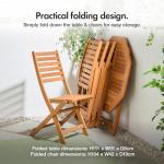 Hardwood Garden Dining Table and Chairs Set