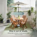 Hardwood Garden Dining Table and Chairs Set