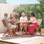 Hardwood Garden Dining Table and Chairs Set