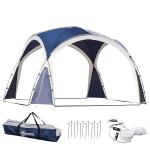 Outsunny Blue & Grey Outdoor Gazebo Tent