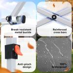 3x6m Pop Up Gazebo with Sides - Black