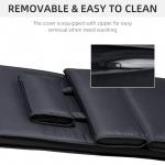 Thick Padded Outdoor Sun Lounger Cushion with Pillow