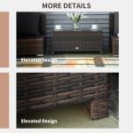 Stylish Rattan Wicker Coffee Table for Outdoors