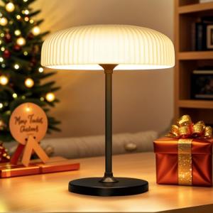 ivSunTEK Solar Outdoor Table Lamp with Dimmable Touch