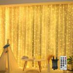 600 LED Waterproof Curtain Fairy Lights with Remote