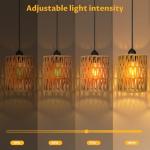 Set of 2 Battery-Powered Boho Pendant Lights