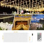 600 LED Waterproof Curtain Fairy Lights with Remote