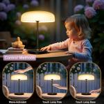 ivSunTEK Solar Outdoor Table Lamp with Dimmable Touch
