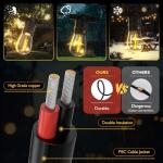 30Ft Outdoor LED String Lights with Remote