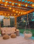 Larkvue 96FT Solar Outdoor String Lights with Remote