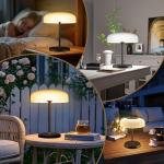 ivSunTEK Solar Outdoor Table Lamp with Dimmable Touch