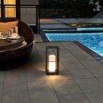 Linkmoon Waterproof Solar Patio Floor Lamp