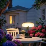 ivSunTEK Solar Outdoor Table Lamp with Dimmable Touch
