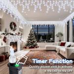 20M Waterproof Outdoor Icicle Fairy Lights
