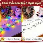 40M 400 LED Multicolored Fairy Lights for Outdoors