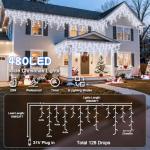 20M Waterproof Outdoor Icicle Fairy Lights