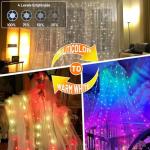 400 LED Smart Curtain Fairy Lights with Remote