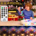 Multicolor Waterproof Icicle Fairy Lights with Remote