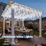 20M Waterproof Outdoor Icicle Fairy Lights