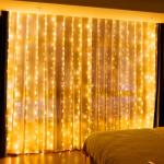 300 LED Curtain Fairy Lights for Indoors & Outdoors
