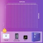 400 LED Smart Curtain Fairy Lights with Remote