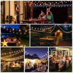 60ft LED Festoon String Lights for Outdoor Fun