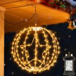 Yowin 30CM 200 LED Hanging Christmas Ball Lights