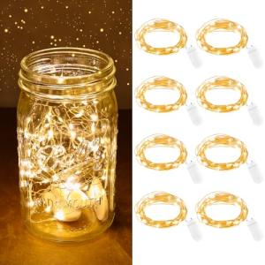 8 Pack Battery Operated LED Fairy Lights