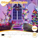 20m Waterproof LED Outdoor Fairy Lights with Remote