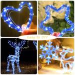 Blue LED Fairy Lights - 10m Battery Operated 4 Pack
