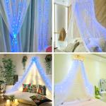 Blue LED Fairy Lights - 10m Battery Operated 4 Pack