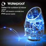 Blue LED Fairy Lights - 10m Battery Operated 4 Pack