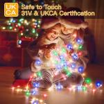 20m Waterproof LED Outdoor Fairy Lights with Remote