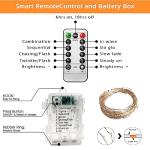 Blue LED Fairy Lights - 10m Battery Operated 4 Pack