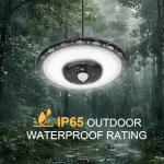 Solar Pendant Light with Motion Sensor and Remote