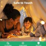 LEDYA 62ft Warm White Icicle Christmas Lights