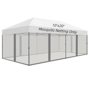 Hiviva 10x20 FT Grey Mosquito Netting for Outdoors