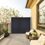 Extendable Wall-Mounted Side Awning for Privacy