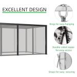 Hiviva 10x20 FT Grey Mosquito Netting for Outdoors