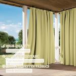 Light Yellow Waterproof Gazebo Privacy Curtains - 4 Panels