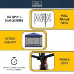 KAMPKEEPER 10x10 Instant Canopy with Mosquito Netting