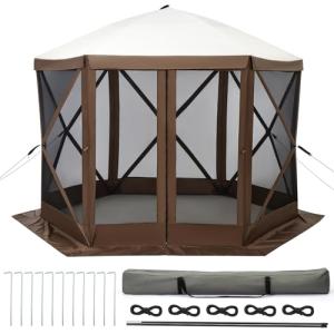 12x12FT Portable Gazebo Tent with Mosquito Netting