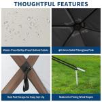 12x12FT Portable Gazebo Tent with Mosquito Netting