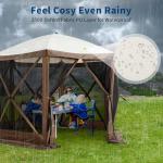 12x12FT Portable Gazebo Tent with Mosquito Netting