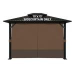 Aoodor 10x13 ft Gazebo Curtain Set, 4 Panels