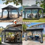 10x10 Instant Canopy Gazebo with Mosquito Netting