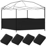 Vincreem Outdoor Canopy Half Wall Panel Set