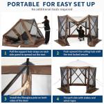 12x12FT Portable Gazebo Tent with Mosquito Netting