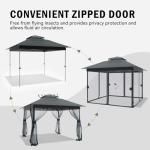 10x10 Instant Canopy Gazebo with Mosquito Netting